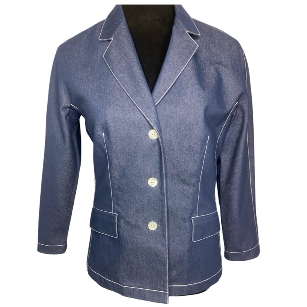 Rickie Freeman’s Sportwear Line “JÔN” Denim Jacket Size 8